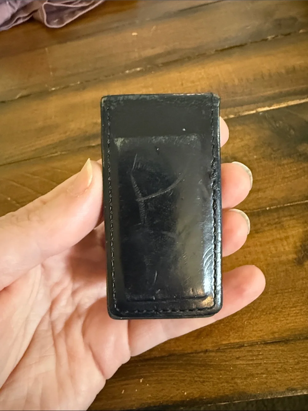 Coach Leather Magnetic Money Clip